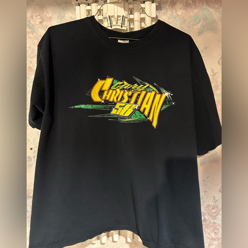 COPY - Vintage Gary Christian Black T-Shirt. Size XXL